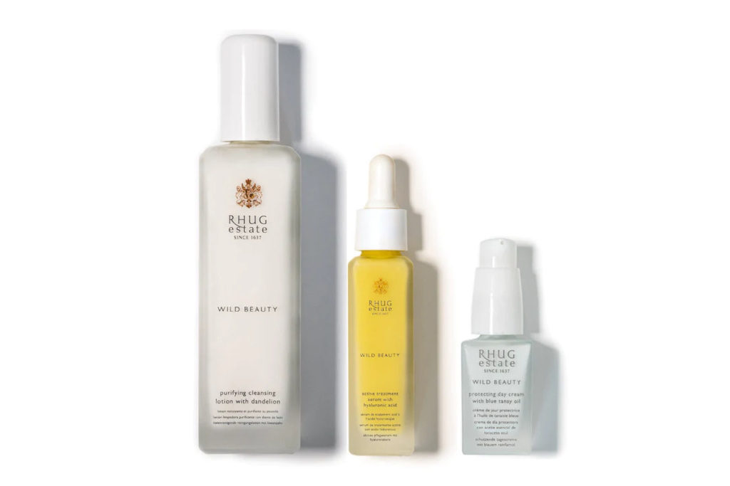 Three bottles of varying sizes
