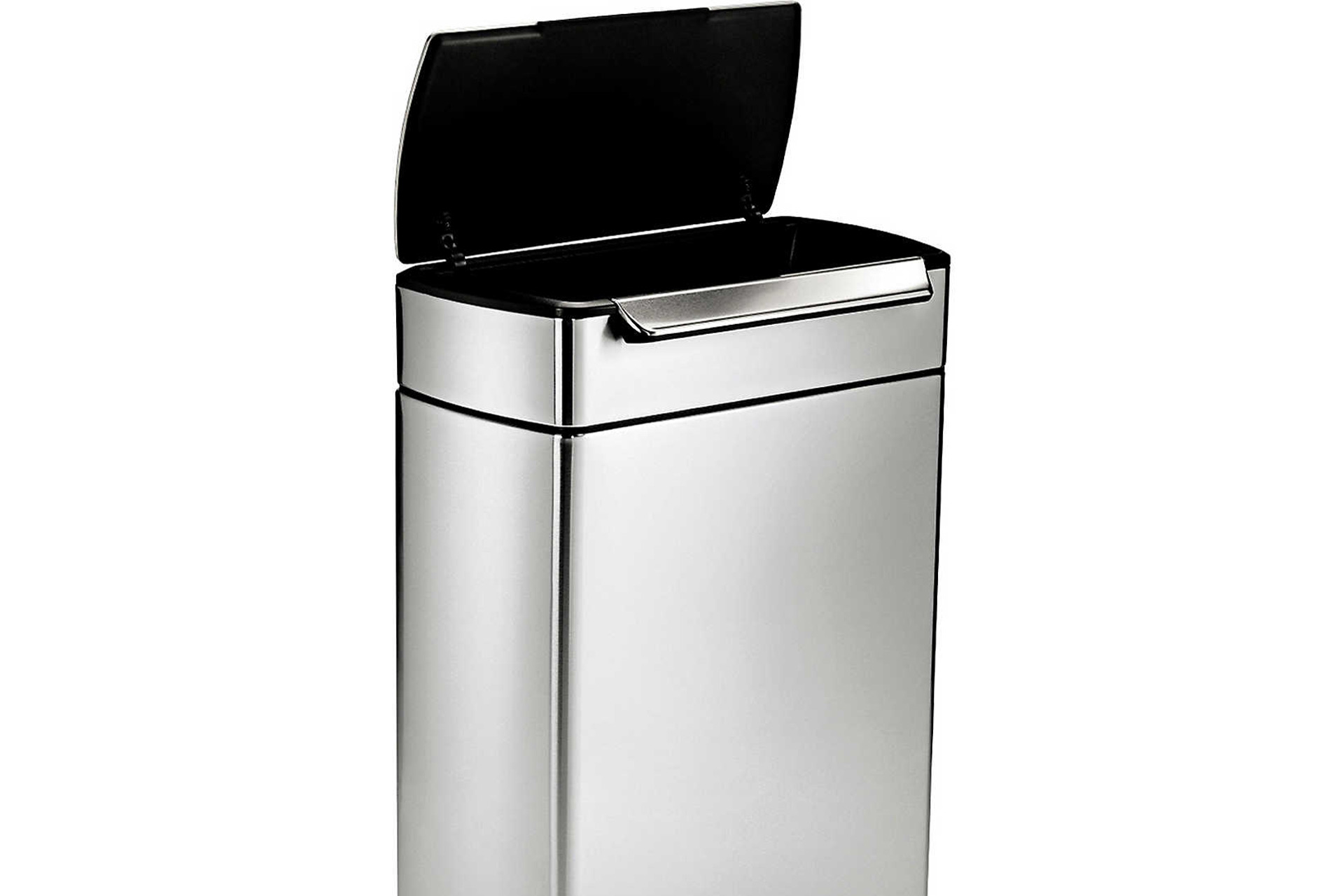 Silver bin with automatic lid opening