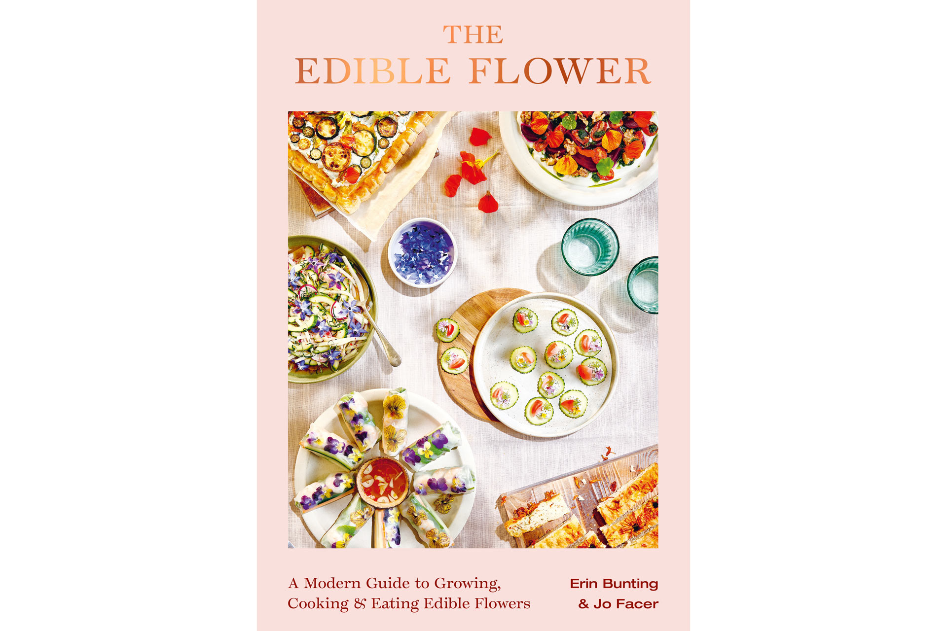 Front cover of The Edible Flower cookbook