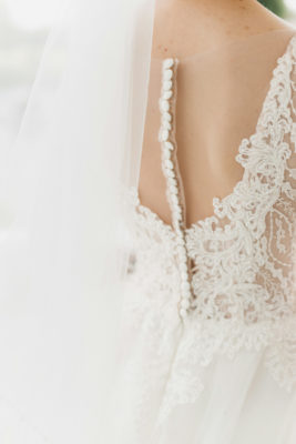 Back of wedding dress