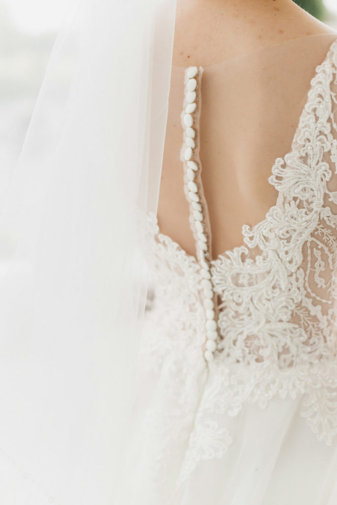 Back of wedding dress