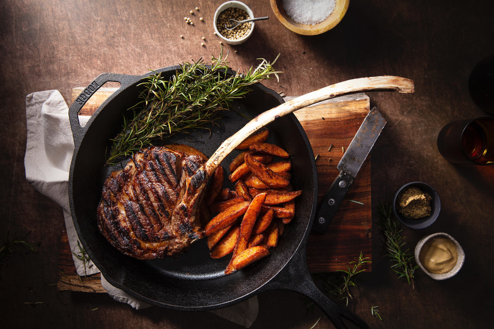 Steak and chips