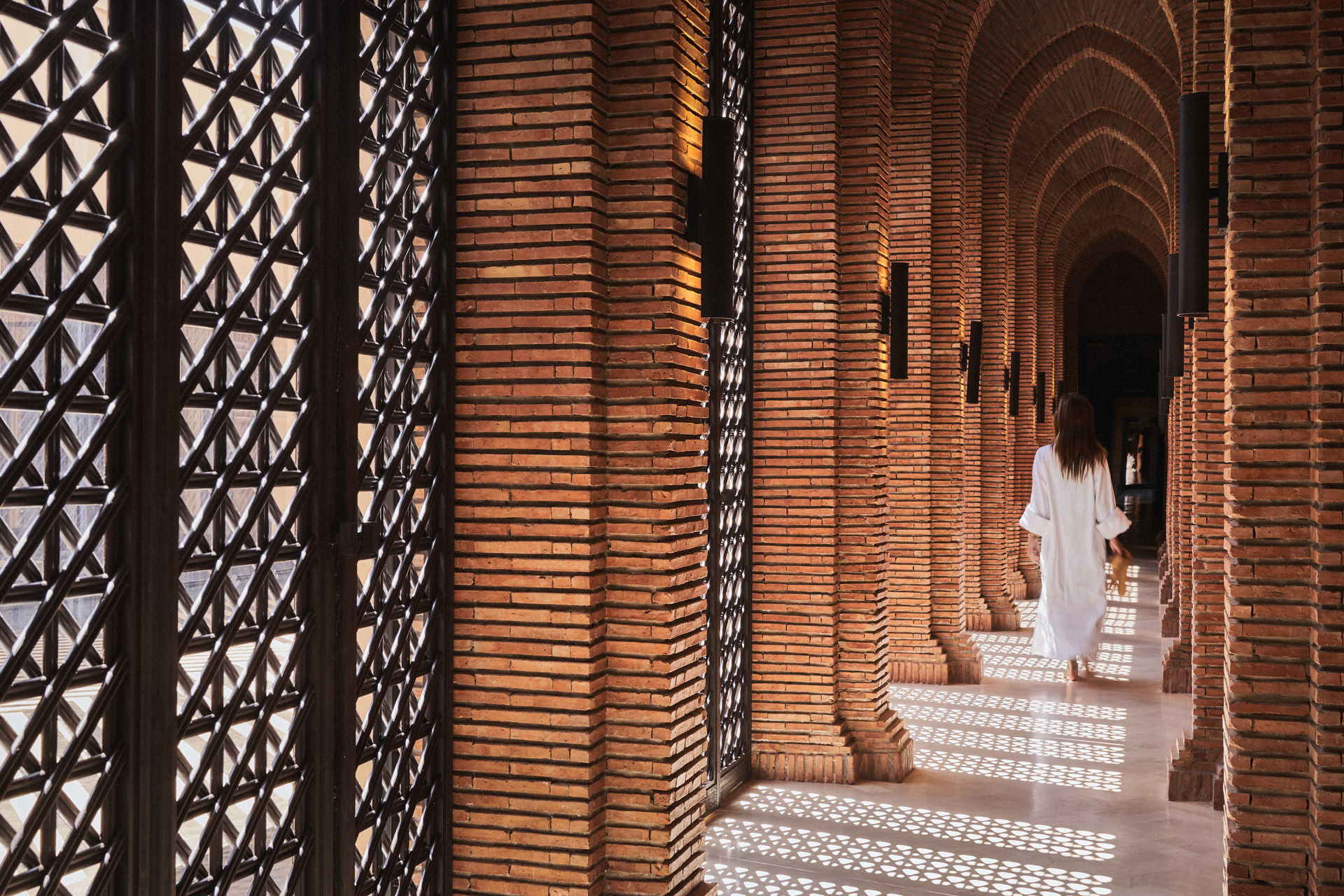 A pretty corridor leading to the spa