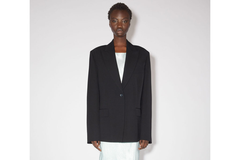 Acne Studios single-breasted black blazer