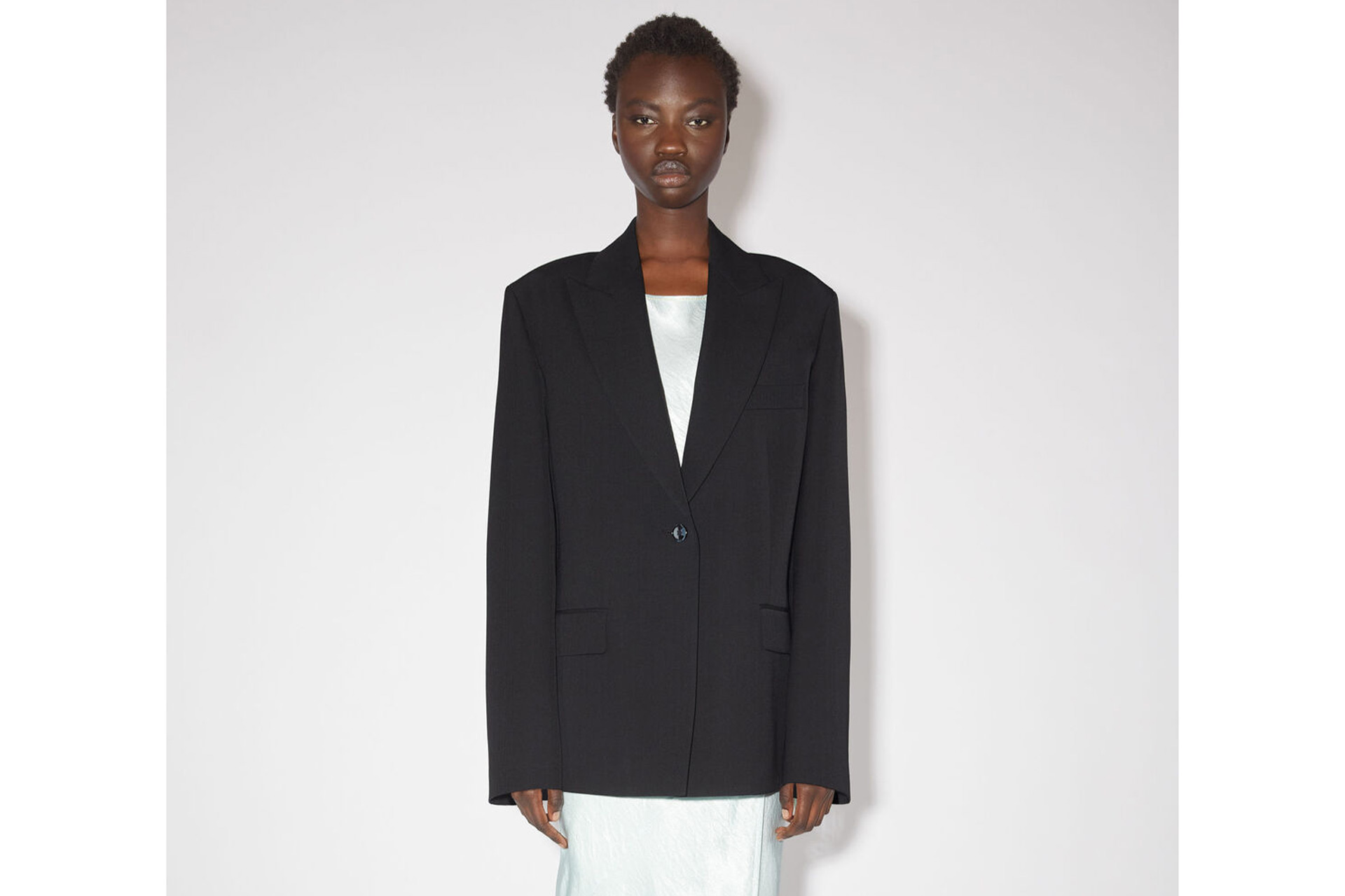 Acne Studios single-breasted black blazer