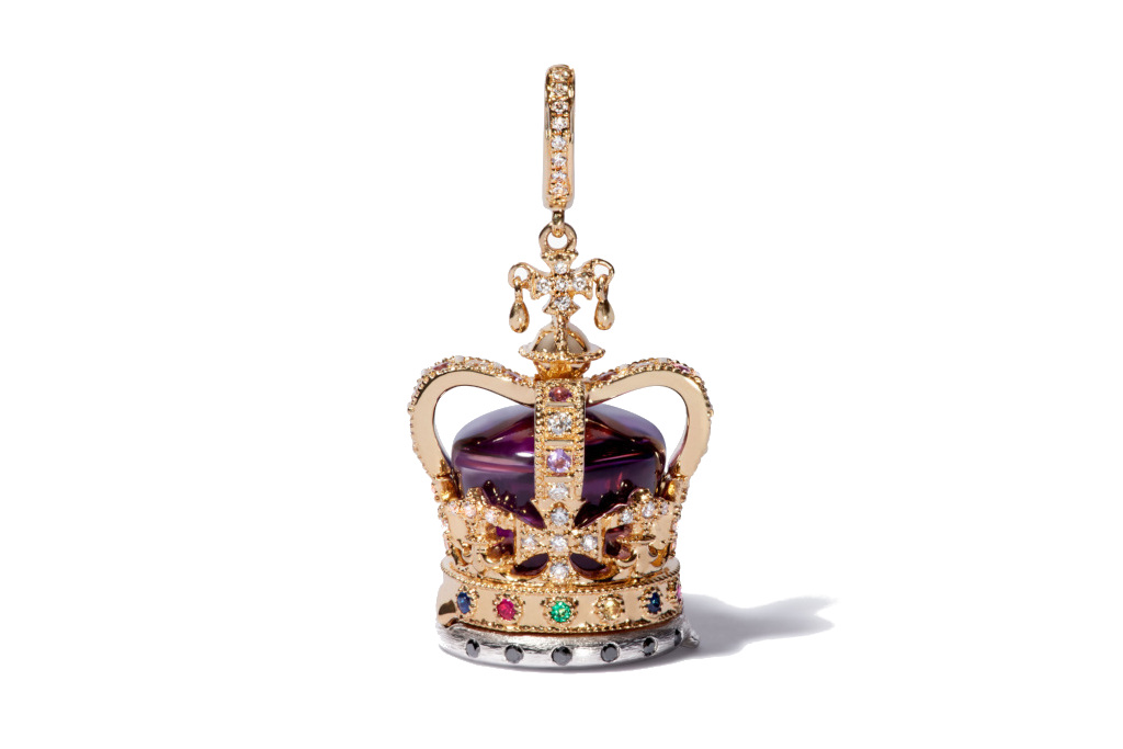 Crown shaped charm
