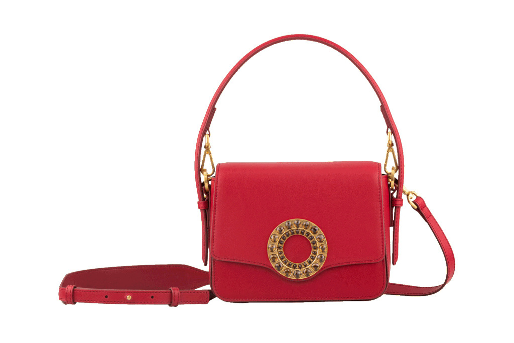 Red handbag