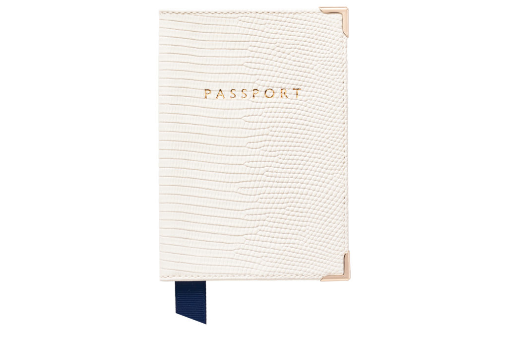 White passport cover