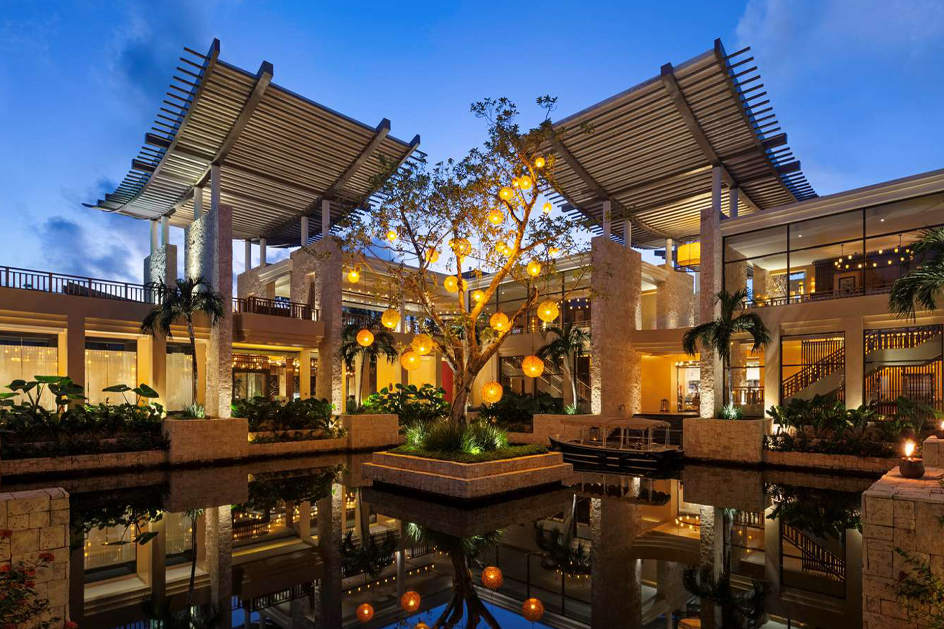 Lobby at Banyan Tree Mayakoba