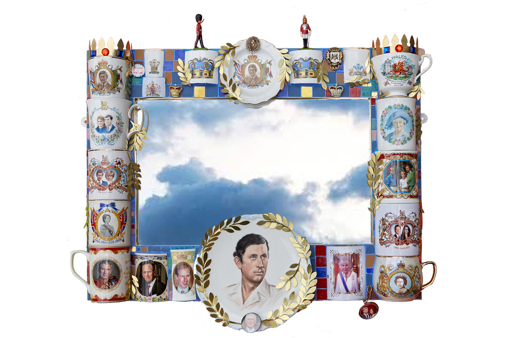 King Charles mosaic mirror