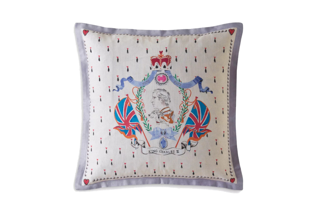 Cushion with King Charles III design