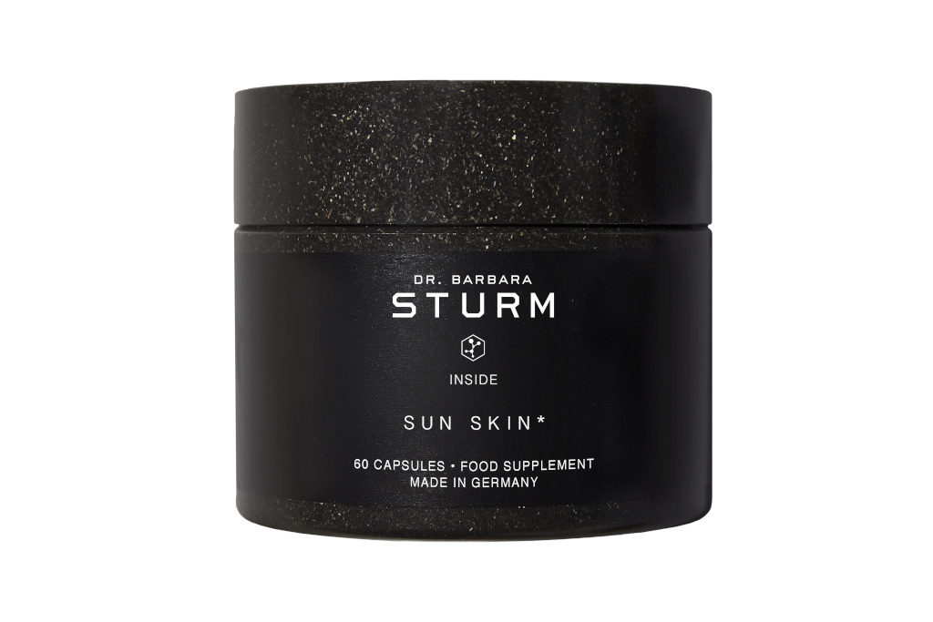 Black tub with white text