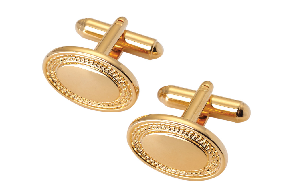 Gold cufflinks