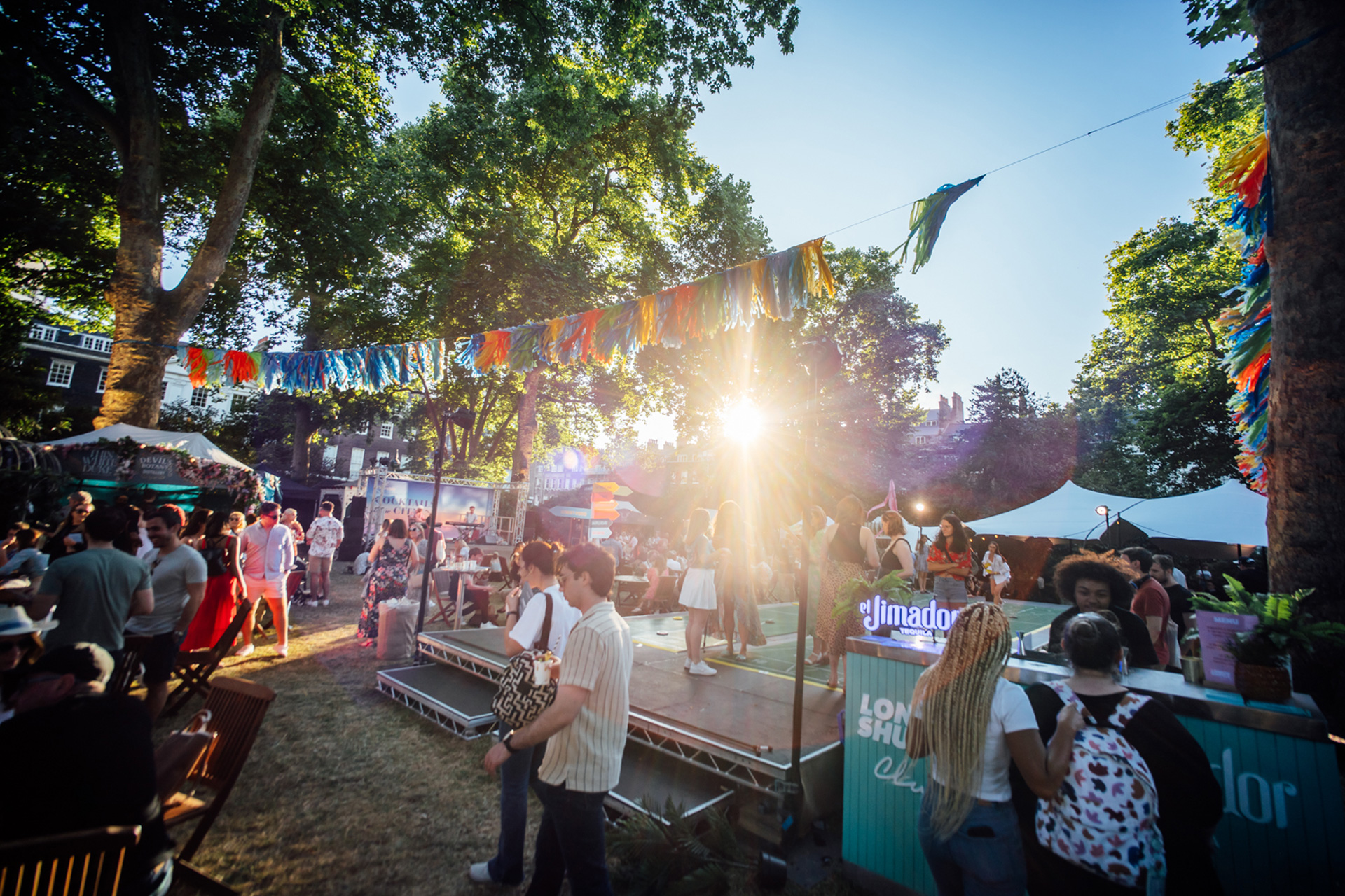 People at Cocktails in the City, a festival in London