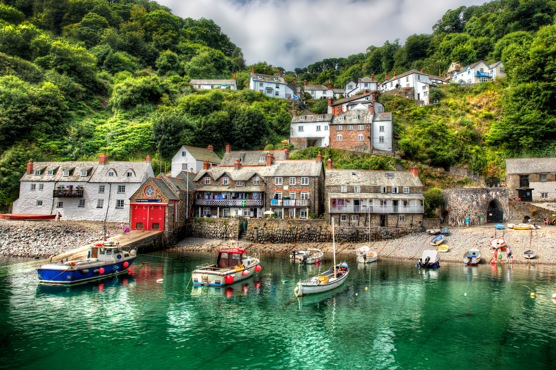 A fishing port in Devon