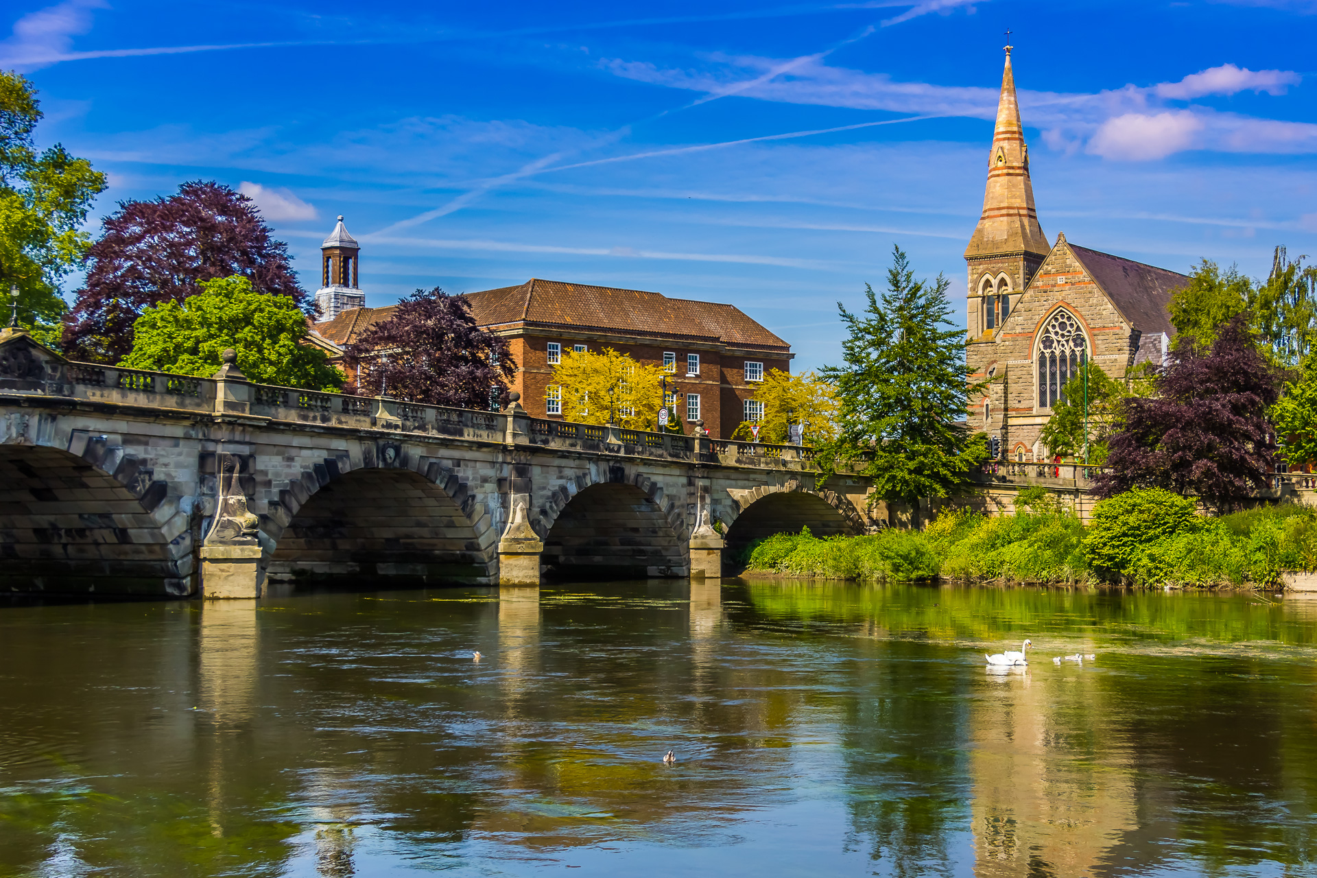 A bridge in Shrewsbury