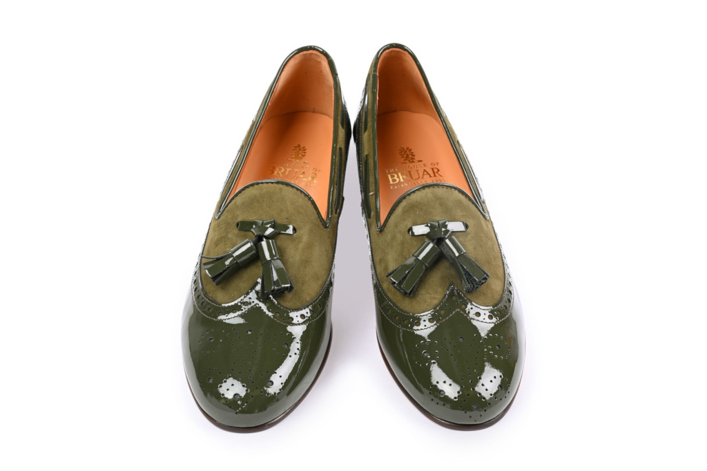 Green loafers