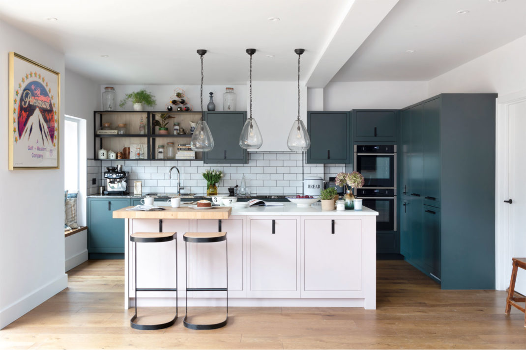 A kitchen island designed by Life Kitchens