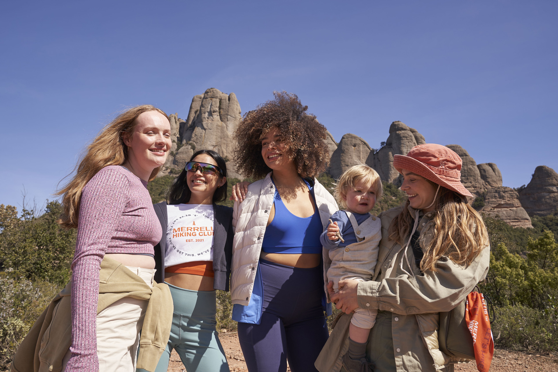Women on a Merrell Hiking Club excursion