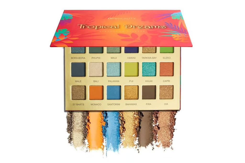 Multicoloured makeup palette