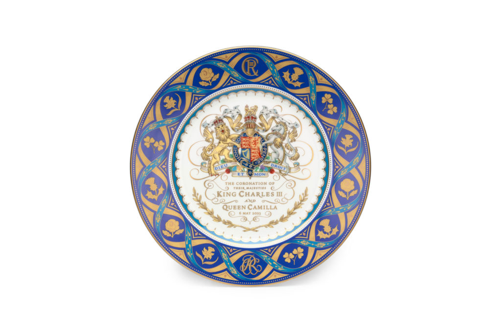 Royal Collection Shop coronation commemorative plate