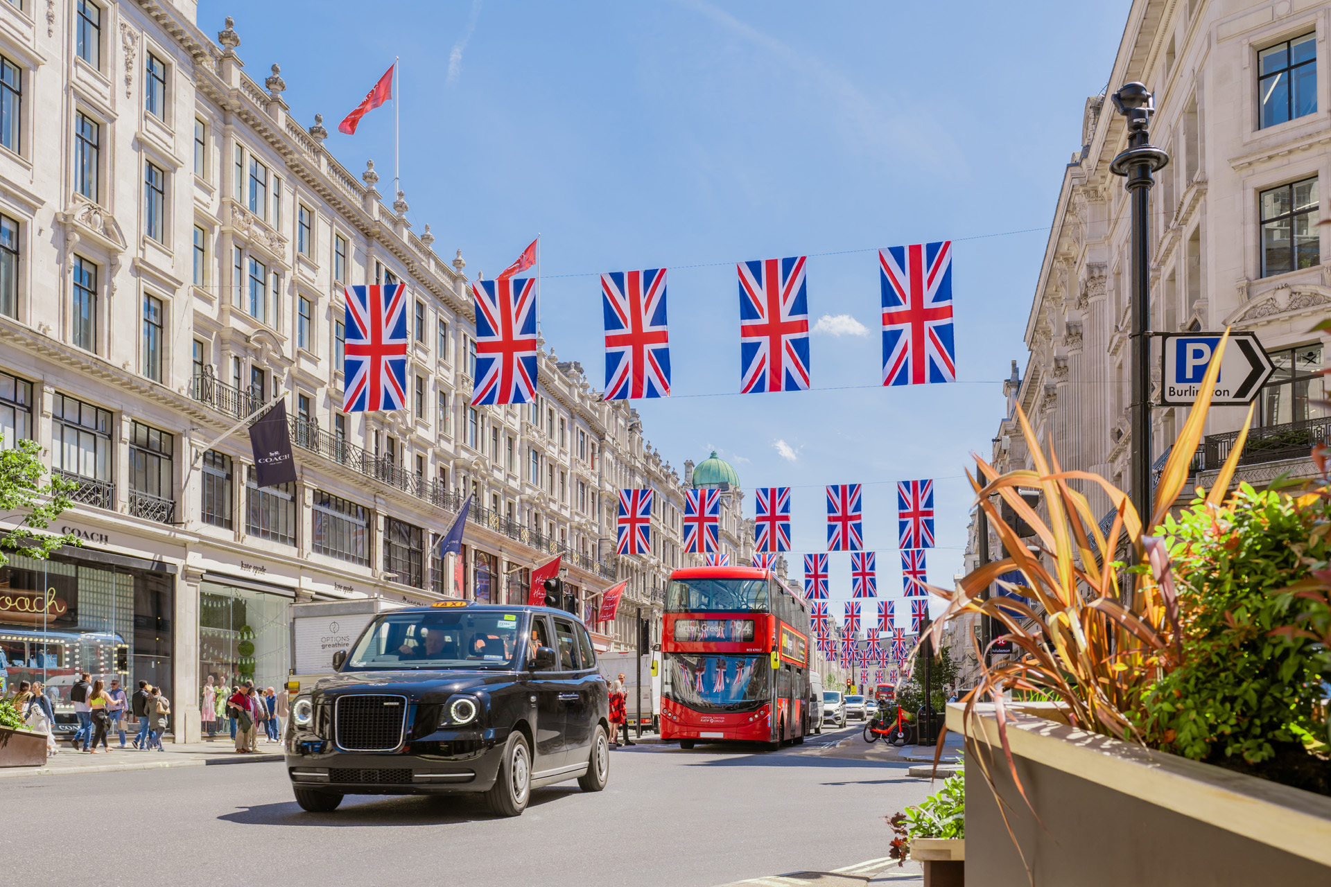 Union Jacks on Regent Street