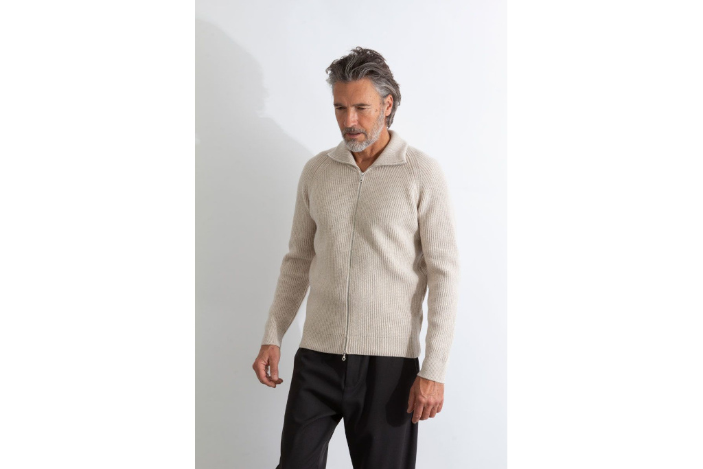 Man in zip-up jumper