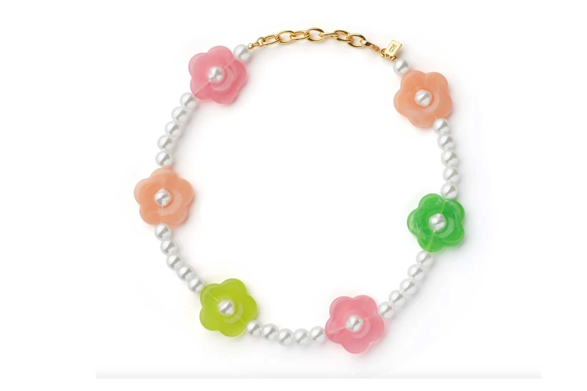 Crystal Haze Flower Bomb necklace