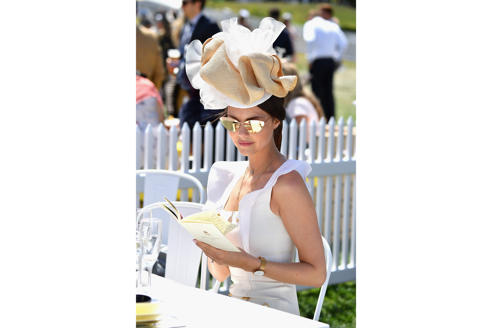 Stephanie Peers attends day 3 of Royal Ascot on 21 June 2018