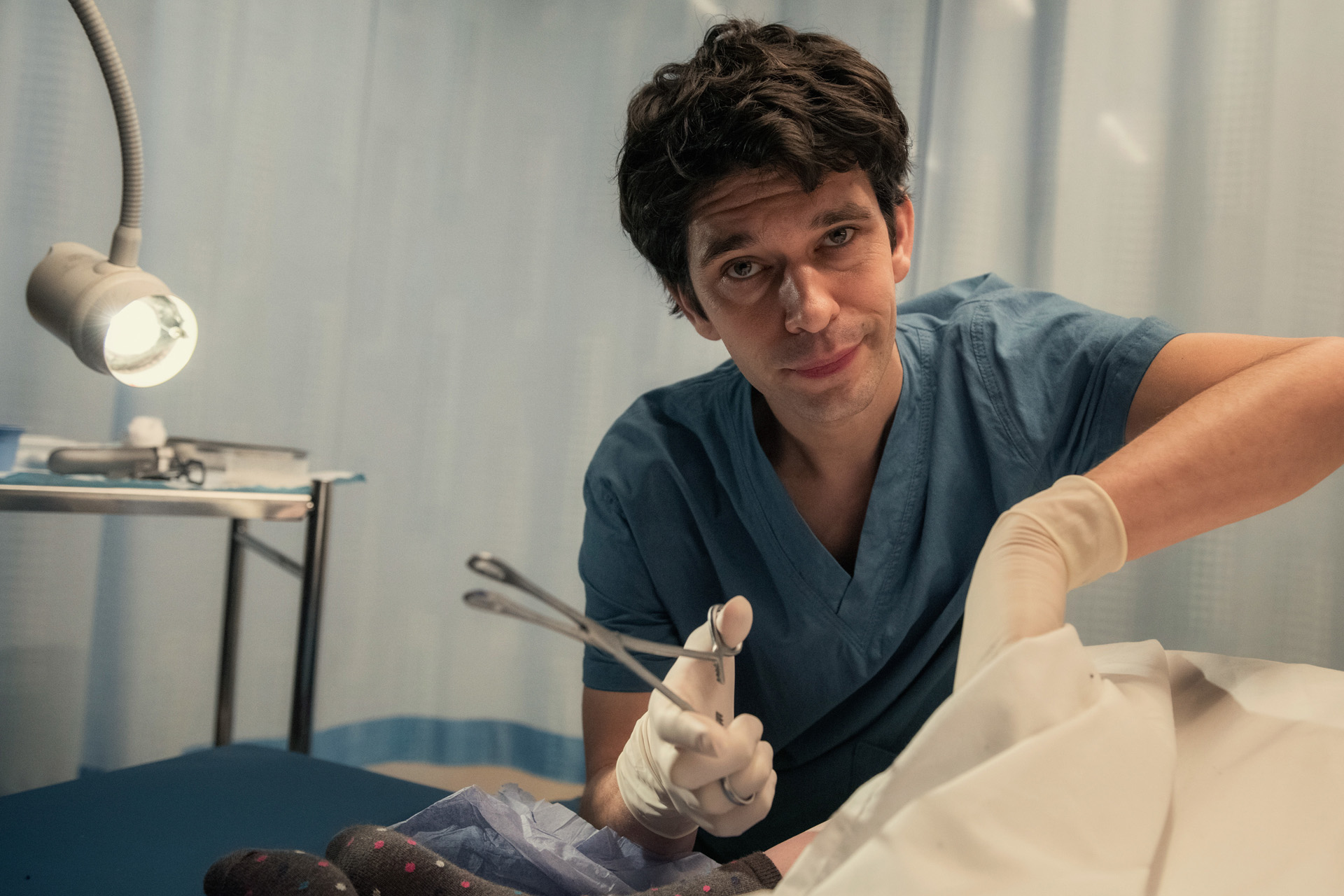 Ben Whishaw in This Is Going To Hurt, which won a TV Bafta 2023