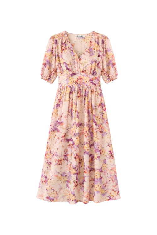Pink floral dress