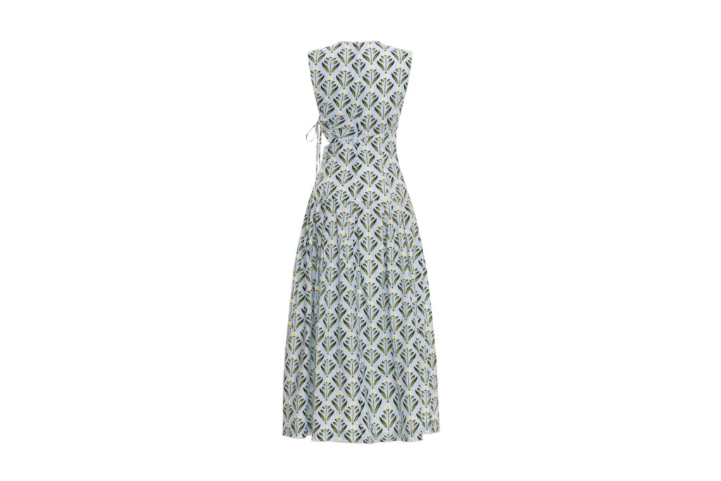 Blue floral dress