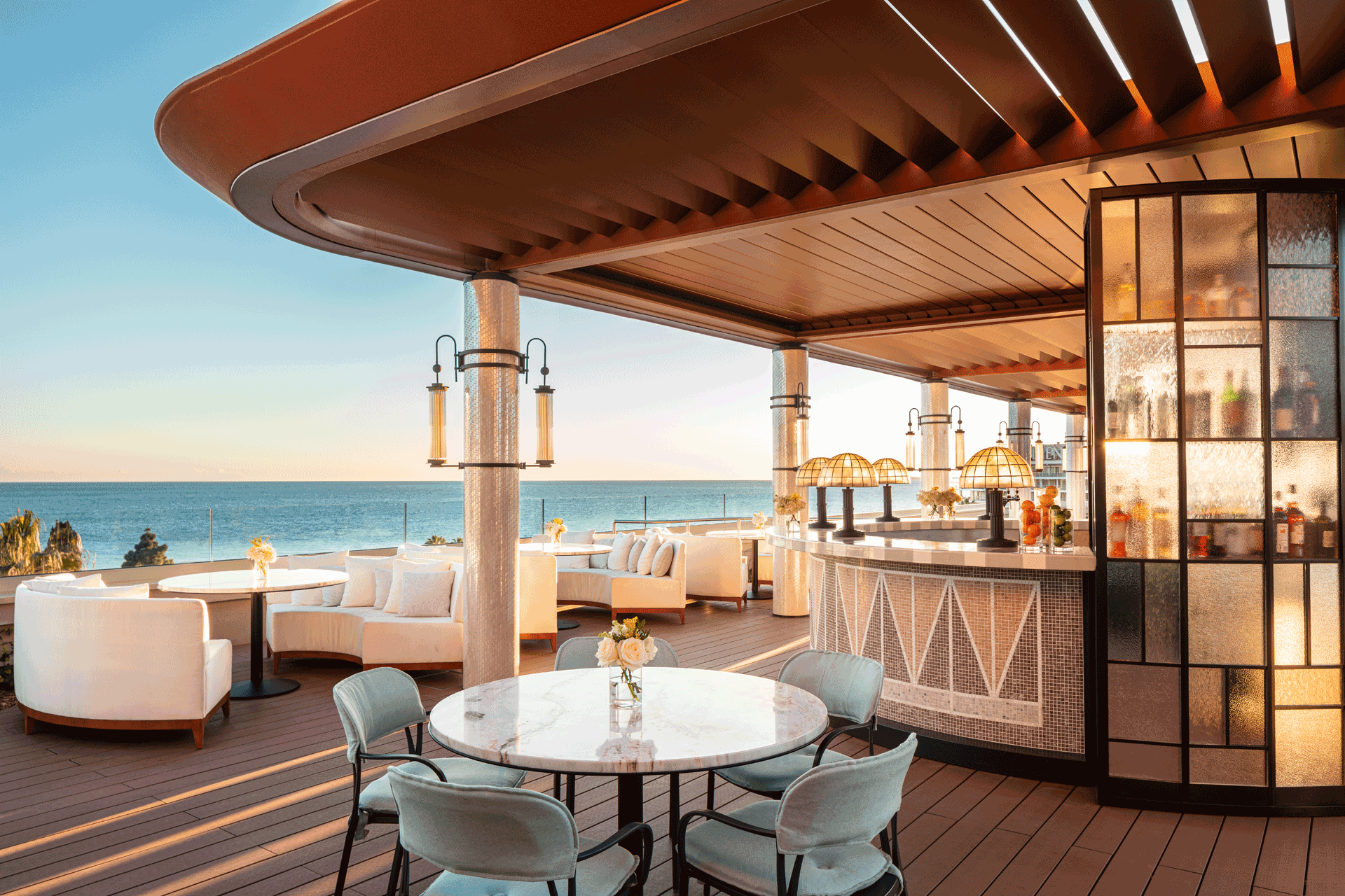 Rooftop bar at the Anantara Plaza Hotel in Nice.