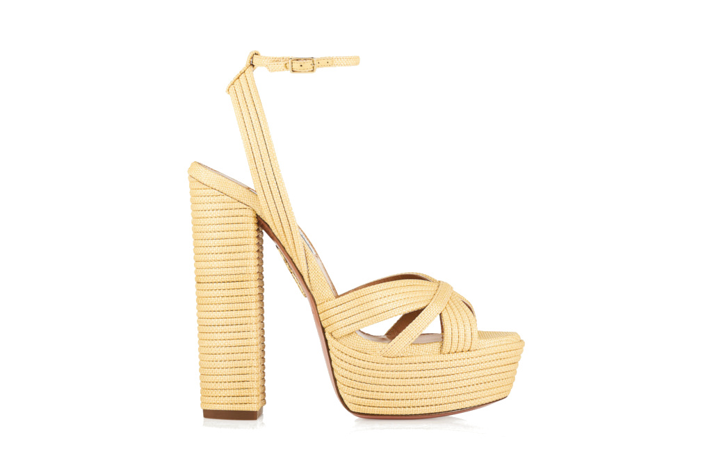 Gold platform heel