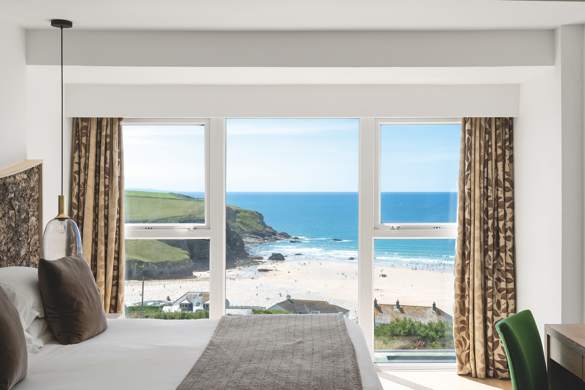 Hotel room with beach view Bedruthan Hotel & Spa
