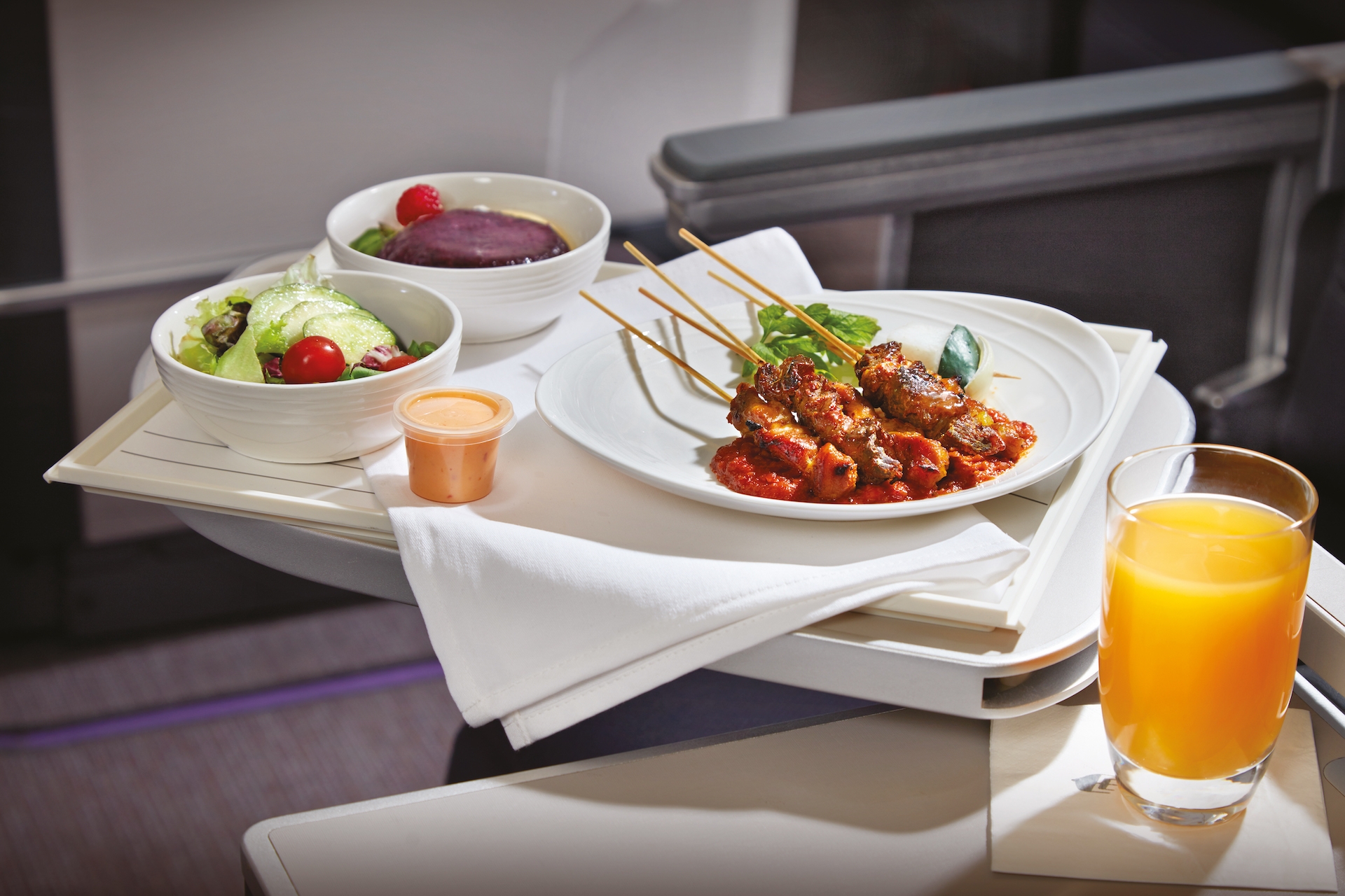 Malaysia Airlines business class SATAY
