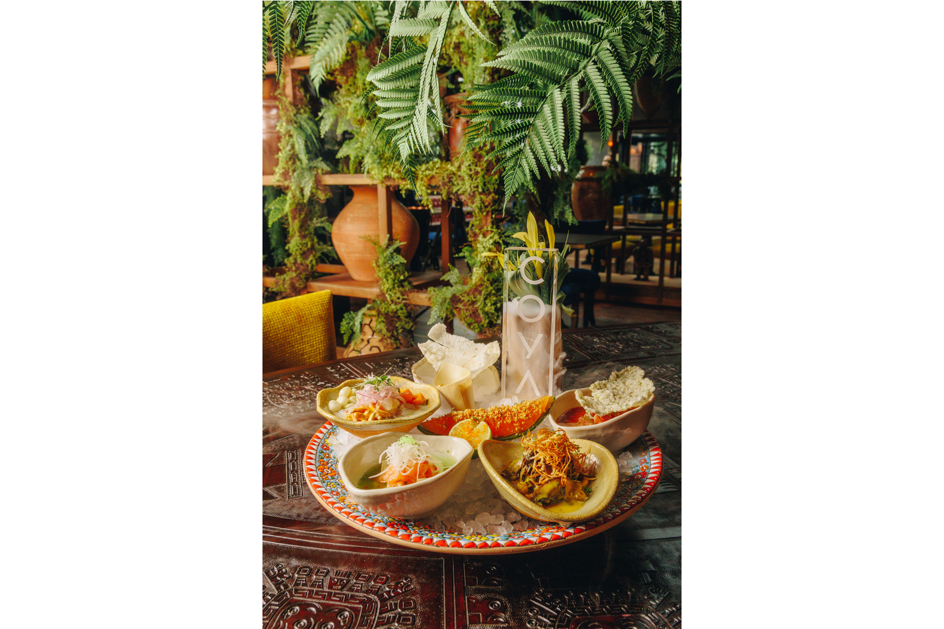 Ceviche Platter at COYA