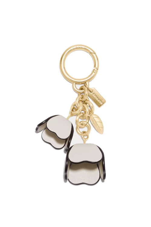 Floral bag charm