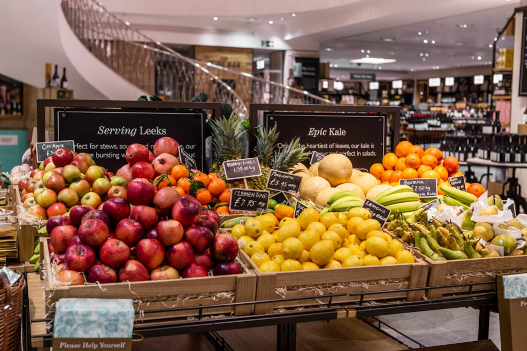 Fruit display at Fortnum & Mason