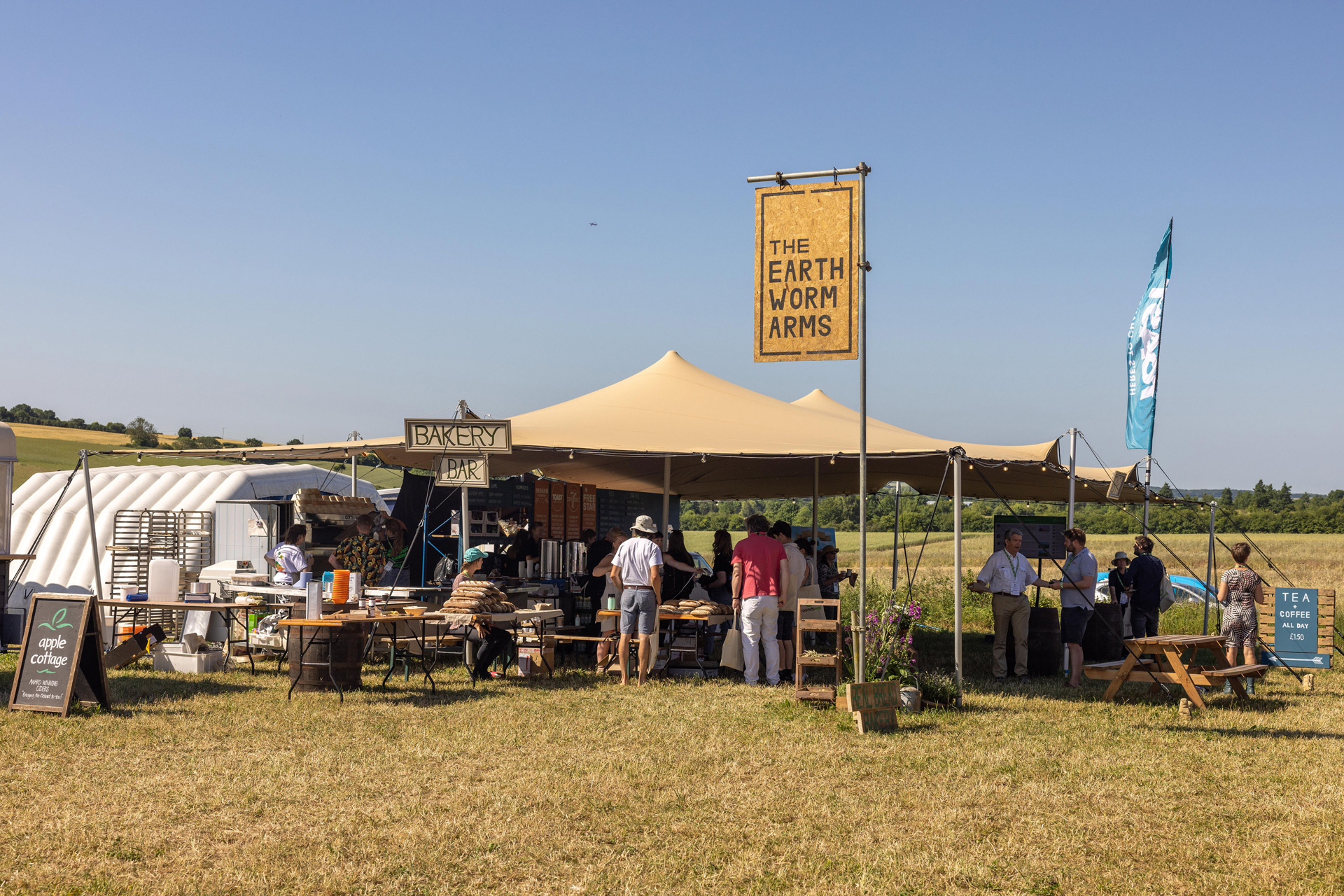 Groundswell festival food stall