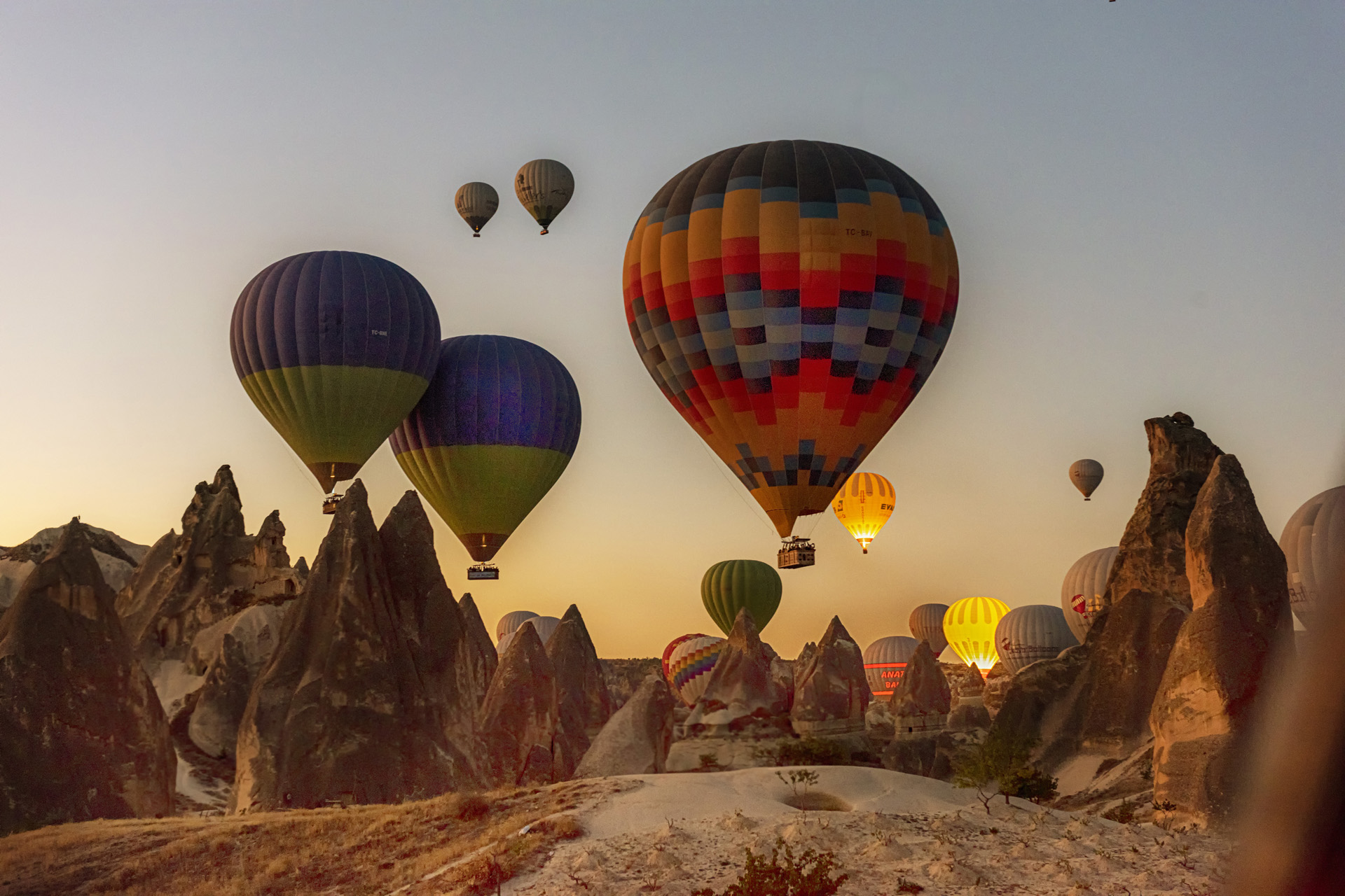 Hot air balloon ride in Cappadocia