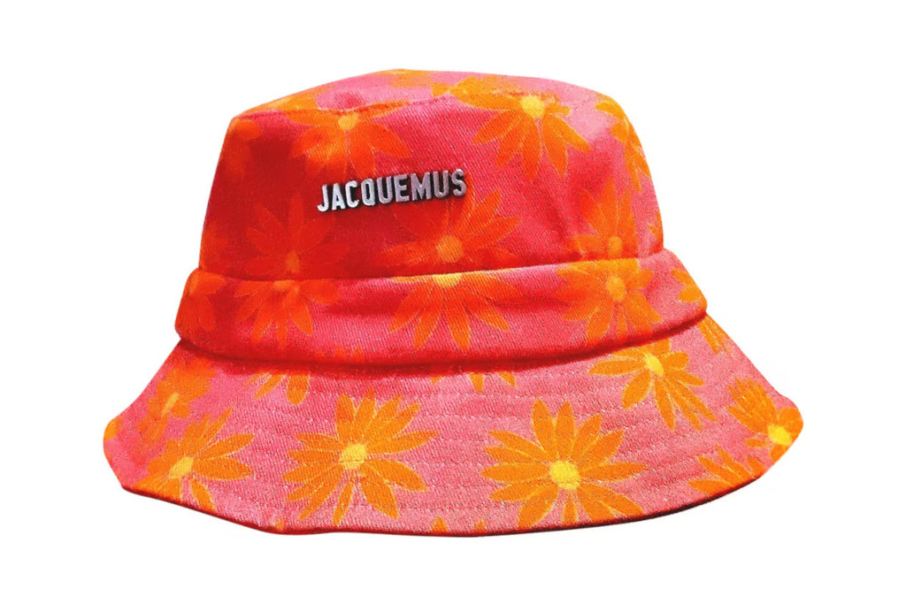 Pink and orange bucket hat