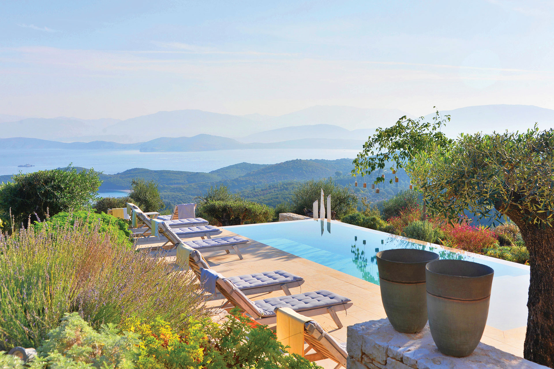 Swimming pool at Lemon Tree House hotel in Greece