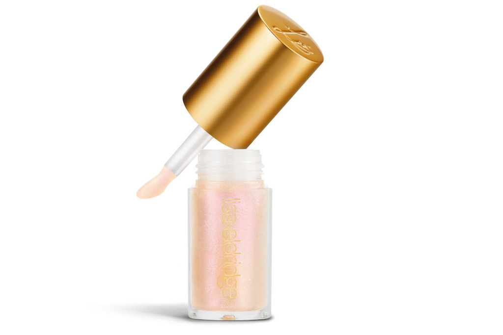 Pink and gold lip gloss tube