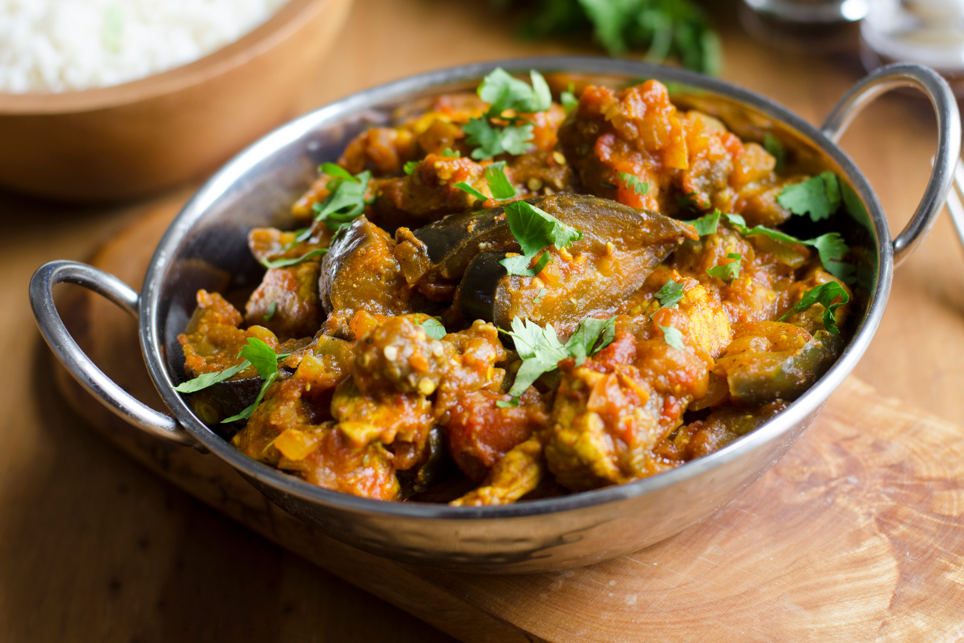 Aubergine curry