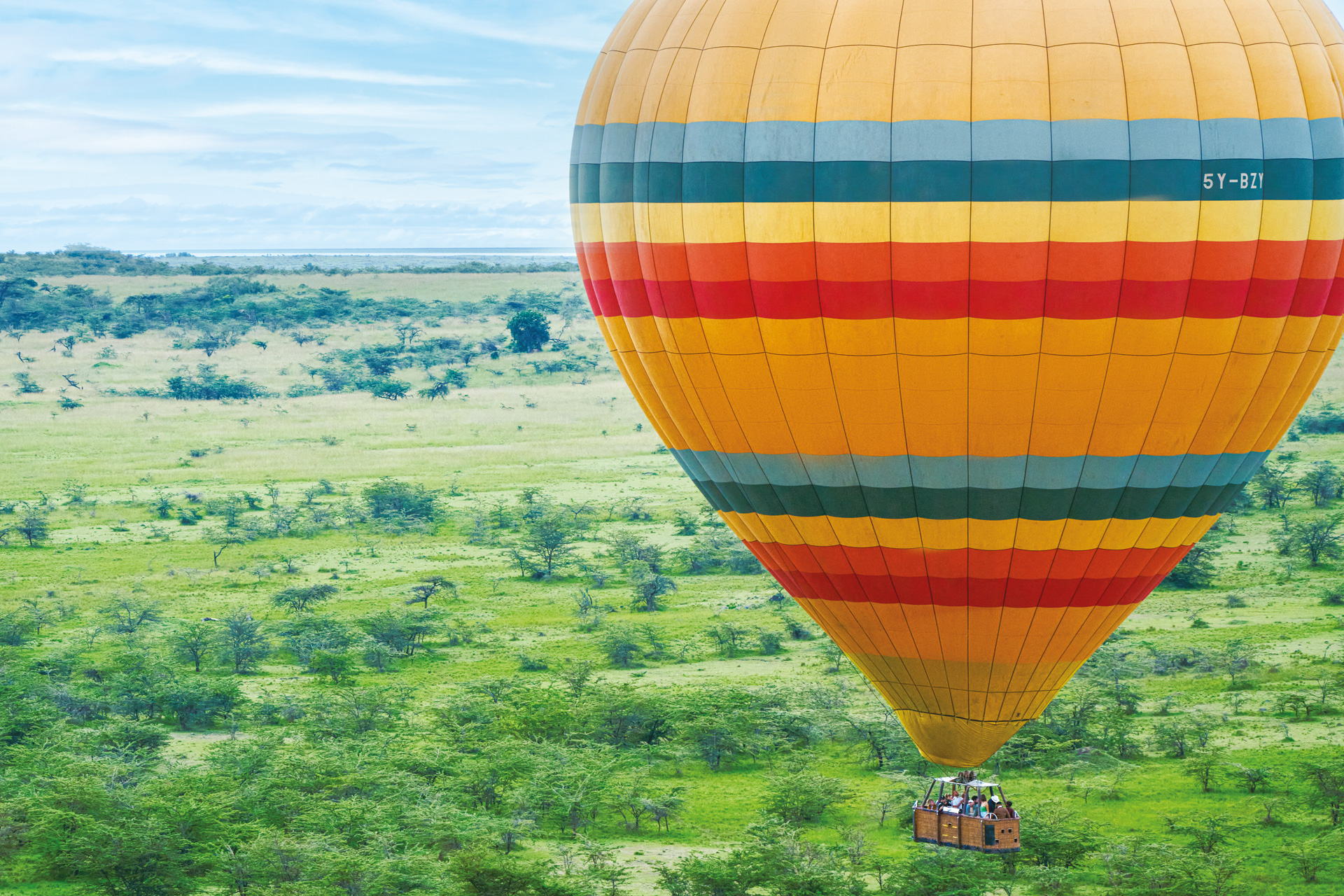 Hot air balloon in Kenya