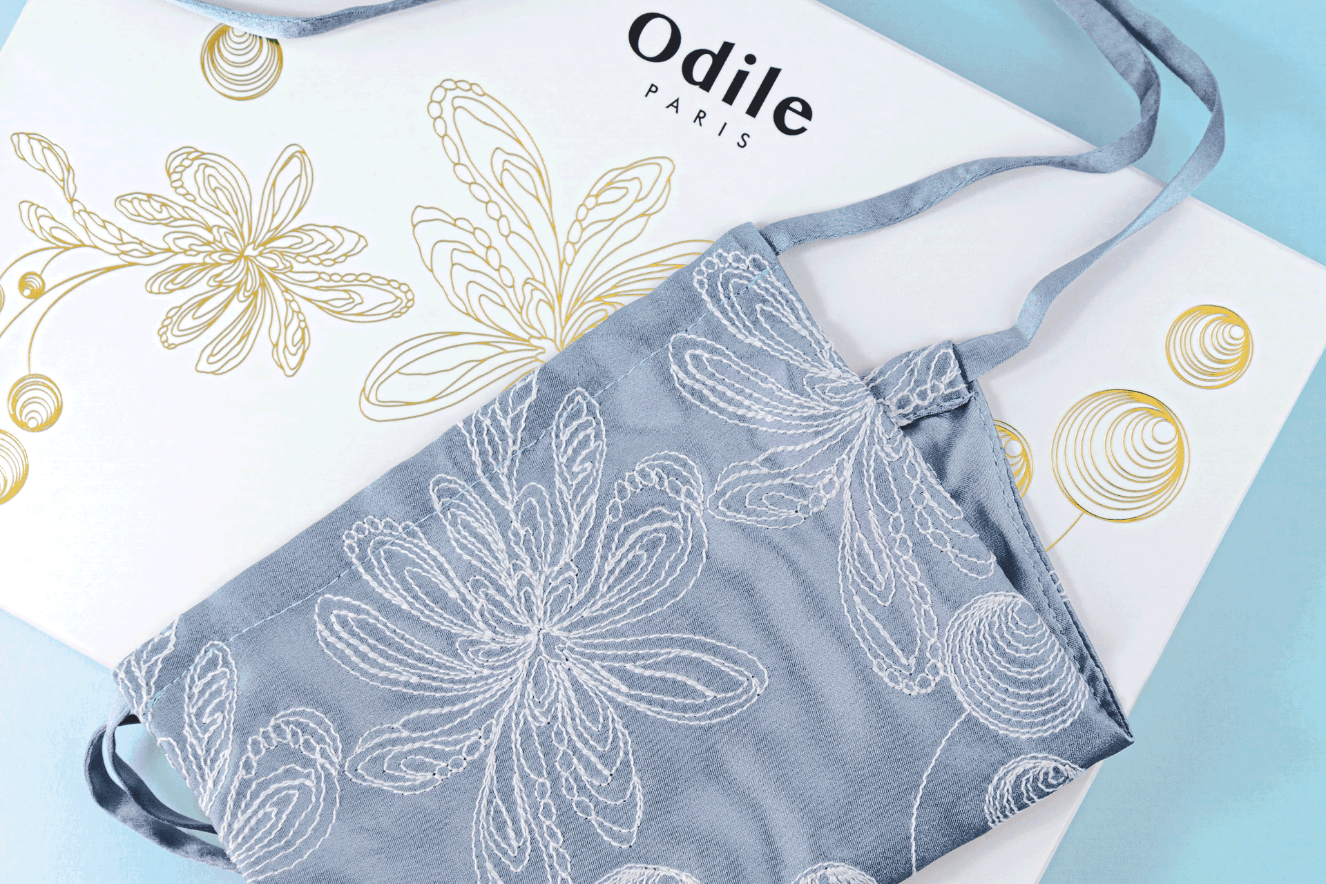 Silk face mask by Odile Paris