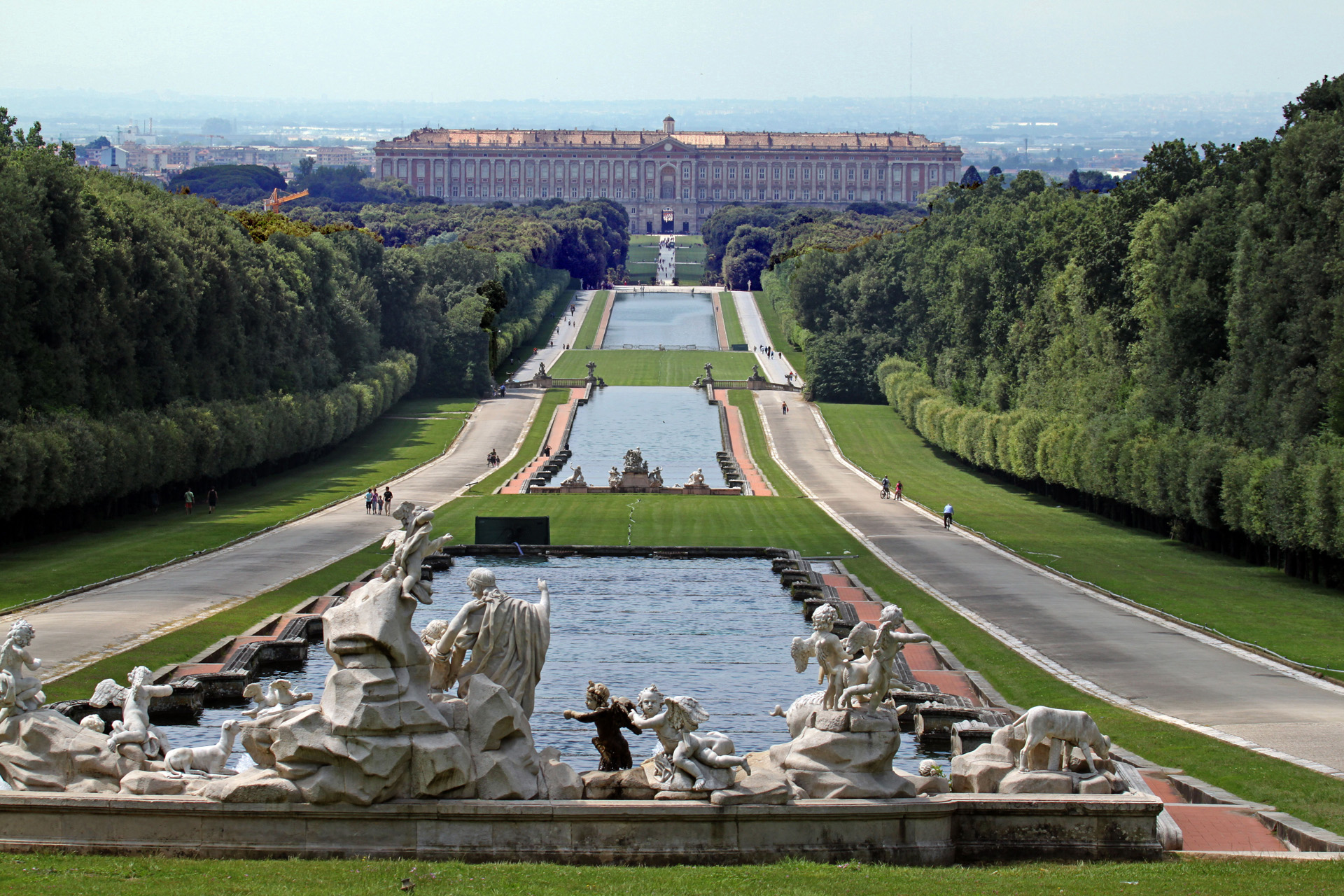 The Royal Palace of Caserta, Italy is used for filming the Winter Palace in The Great