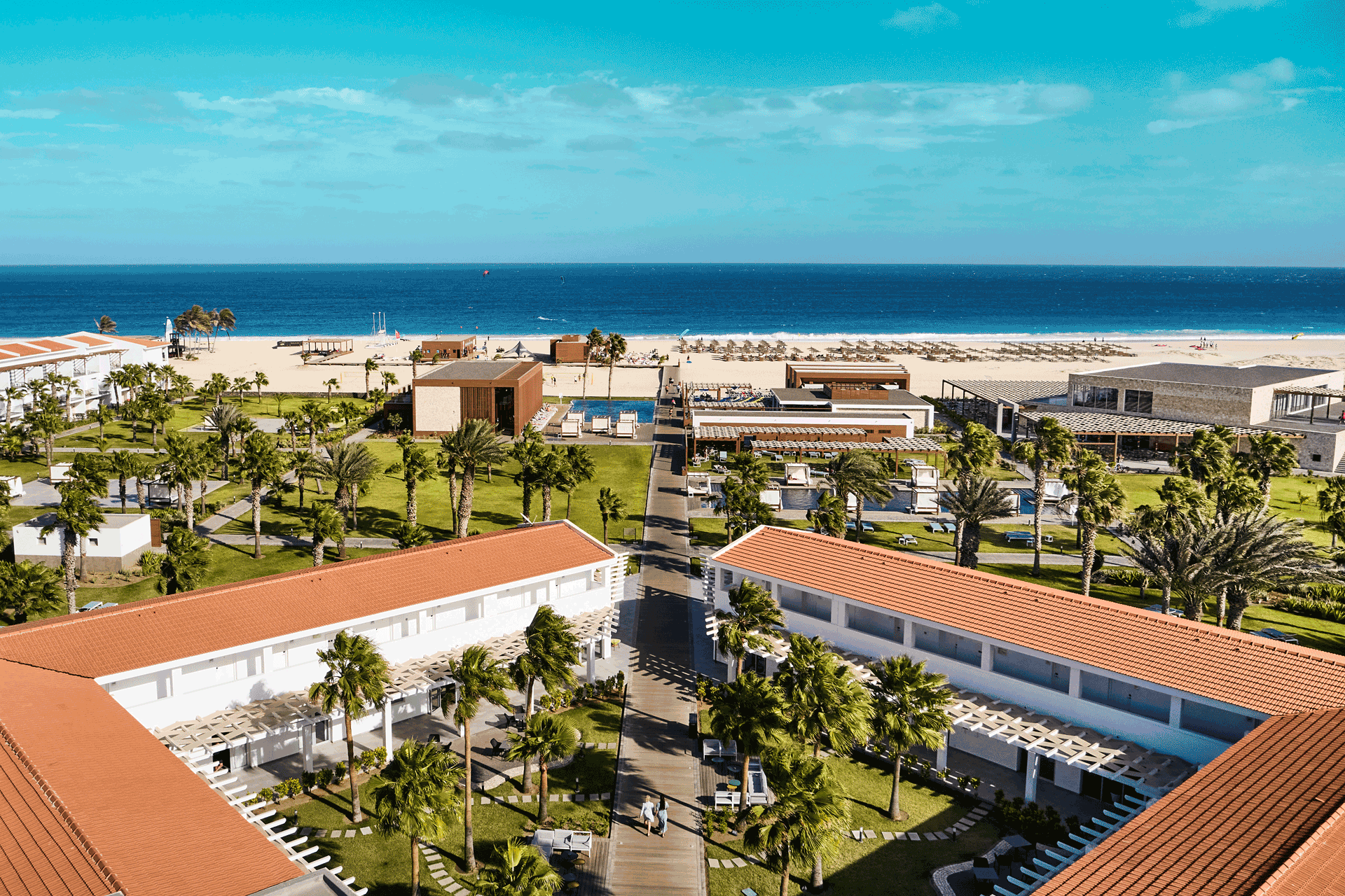 Aerial view of ROBINSON Cabo Verde resort.