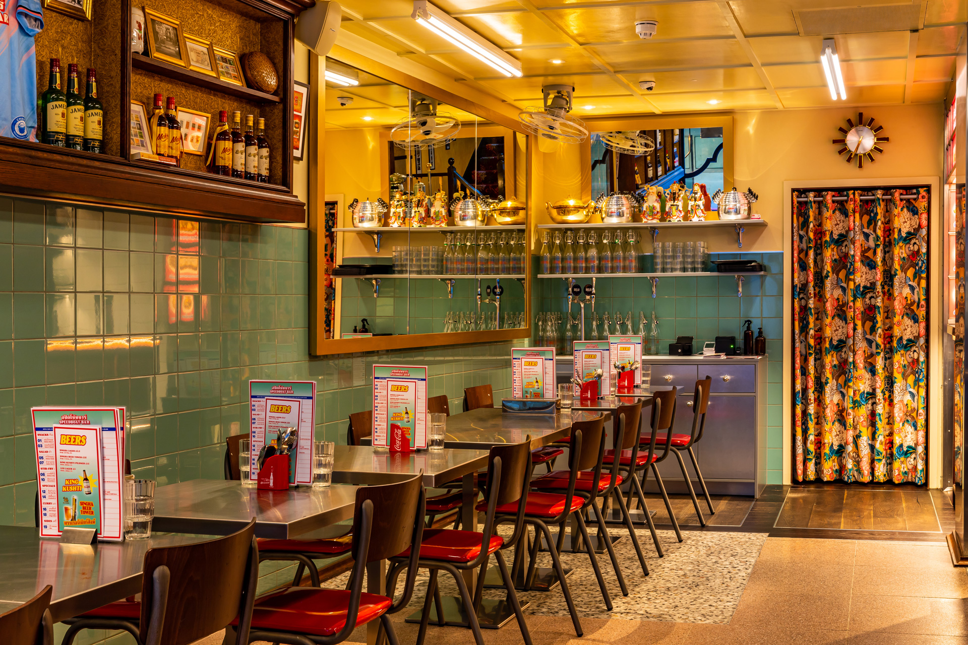 Interior of Speedboat Bar in London